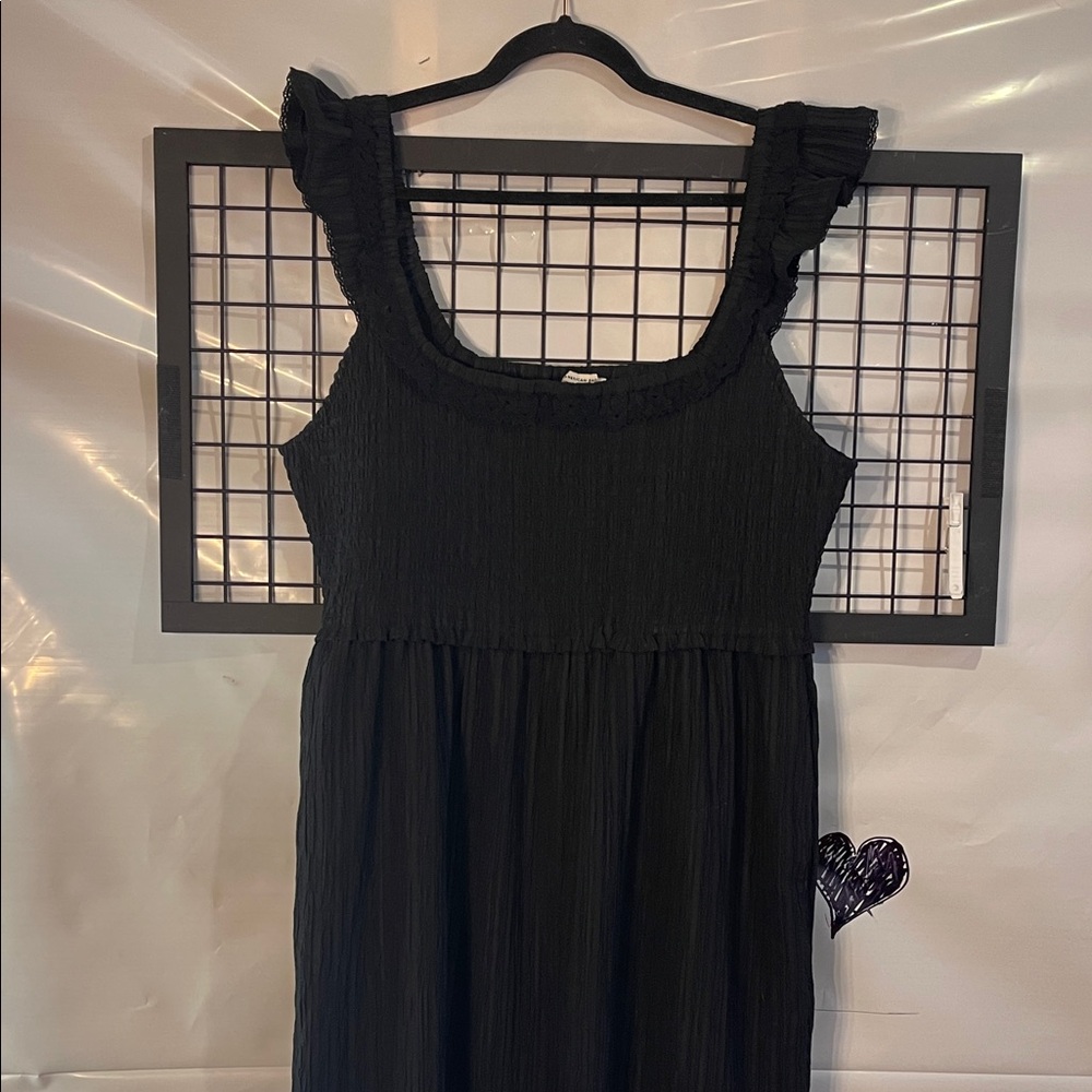 American Eagle Outfitters Black Maxi  Dress with stretch